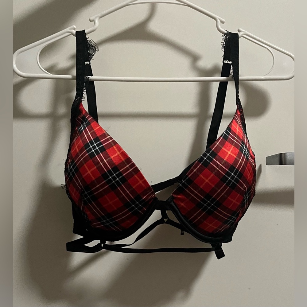 Victorias Secret “very sexy” red corduroy bra